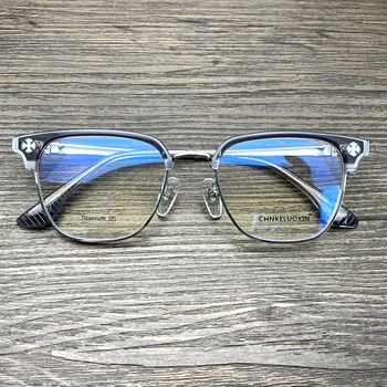 Titan Pur Bărbați Ochelari Cu Rame Pătrate Miopie Optic Rame Ochelari De Vedere Baza De Prescriptie Medicala Femeie De Calitate De Top De Afaceri Fata De Ochelari