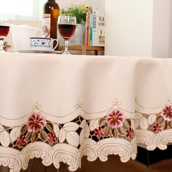 Top European Grădină brodate fete de Masa Rotunde masă pânză ceai cabinetul acoperi elegant fețe de masă cafenea masa decor de masă