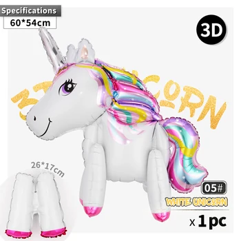 Unicorn Tema Baloane Petrecere Decor Rainbow Folie Numărul De Balon Petrecere De Ziua Decor Copii Cadou Copil De Dus Globos