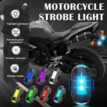 Universal LED-uri de Avertizare Anti-coliziune Lumină Mini Semnal de Lumină Drona cu Lumina Strobe 7 Culori de Semnalizare Indicator Motocicleta