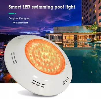 UV-anti material PC subacvatice luces de la piscina PAR56 de schimbare a culorii 12V rezistent la apa IP68 montat pe perete RGB Lumini de Piscina