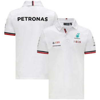 Vara Pentru Mercedes Benz Petronas F1 Racing Team Auto Tricou Polo Rever Motorsport Bărbați iute Uscat Respirabil Casual T-Shirt