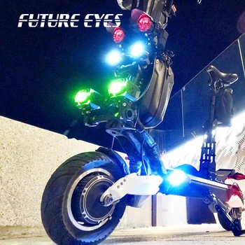 VIITORUL OCHII F30-P cu Fir de Iluminare Comutator Avertizare DRL Auxiliar de Ceață Motocicleta Lumini cu LED-uri