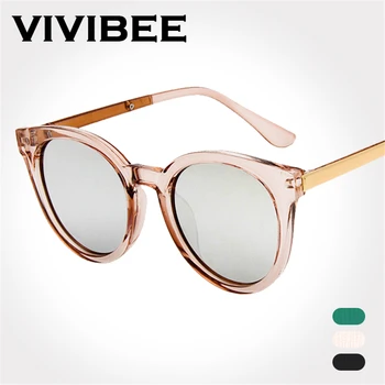 VIVIBEE Mai bun Alege Transparent Doamnelor Ochelari de Soare Ovala Stil de ochelari de Soare pentru Femei Brand Unic de Designer UV400 Influenta Ochelari de vedere