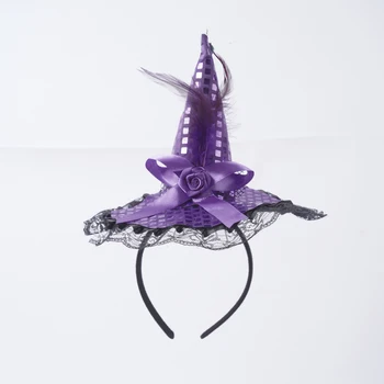 Vrăjitoare Accesorii de Halloween Vrăjitoare Pălărie Bentita + Lungi cu Dungi Genunchi de Stocare de Mare pentru Petrecerea de Halloween Favoruri Cosplay Costum