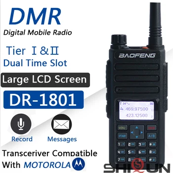 Walkie Talkie Baofeng DR-1801 DMR 2 Mod de Radio Dual Band fonduri proprii de Nivel I fonduri proprii de Nivel II Dual Slot de Timp UHF VHF Digitală Poste de Radio Walkie-talkie
