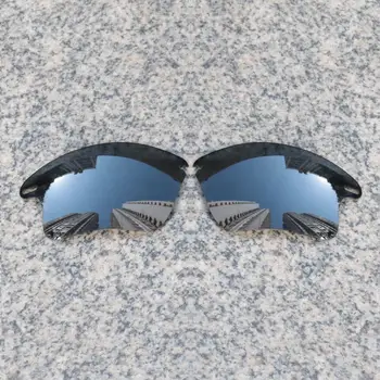 Wholesales E. O. S Polarizate Îmbunătățită Lentile de Înlocuire pentru Oakley Repede Geaca XL ochelari de Soare - Negru Crom Oglinda Polarizate