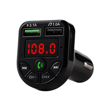 Wireless Bluetooth Handsfree Car Kit FM Transmițător Receptor MP3 LCD Player Audio Dual USB Încărcător Kit Accesorii Auto