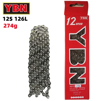 YBN curent 12v biciclete mtb Lanț Original Lanț de Bicicletă 126 Link-uri 12v 11v 9v 10v 8v Lanțuri cu Buton Magic pentru SHIMANO SRAM
