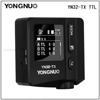 YONGNUO YN32-TX TTL Wireless Flash Trigger Pentru aparat Foto Mirrorless Canon Nikon Sony Fuji Olympus Pentax