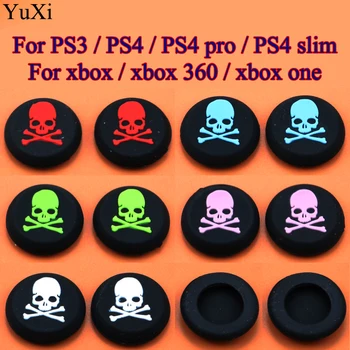 YuXi 1buc Pentru Sony PS2 PS3 PS4 Xbox One/360 Capace de Silicon Controller Craniu Protector de Cauciuc Mâner Joystick Degetul mare Stick Mânere